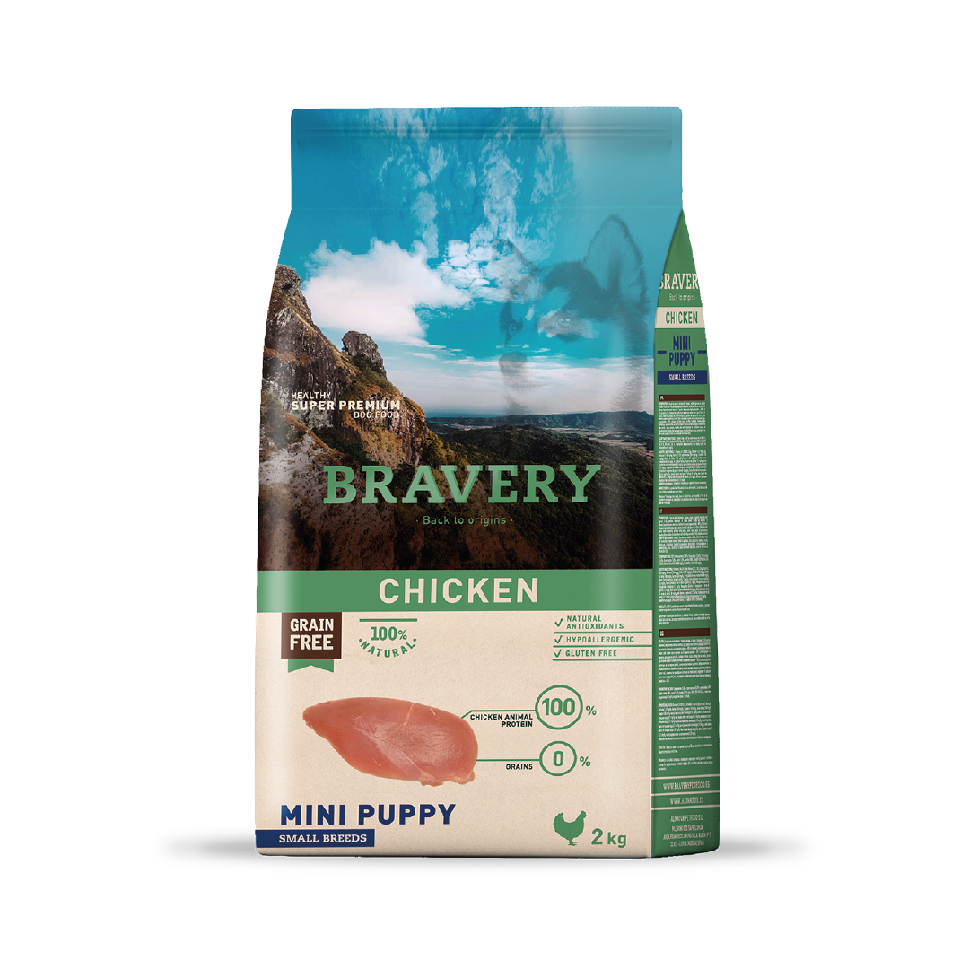 BRAVERY CHICKEN MINI PUPPY|Perro Mini Cachorro Pollo 2kg