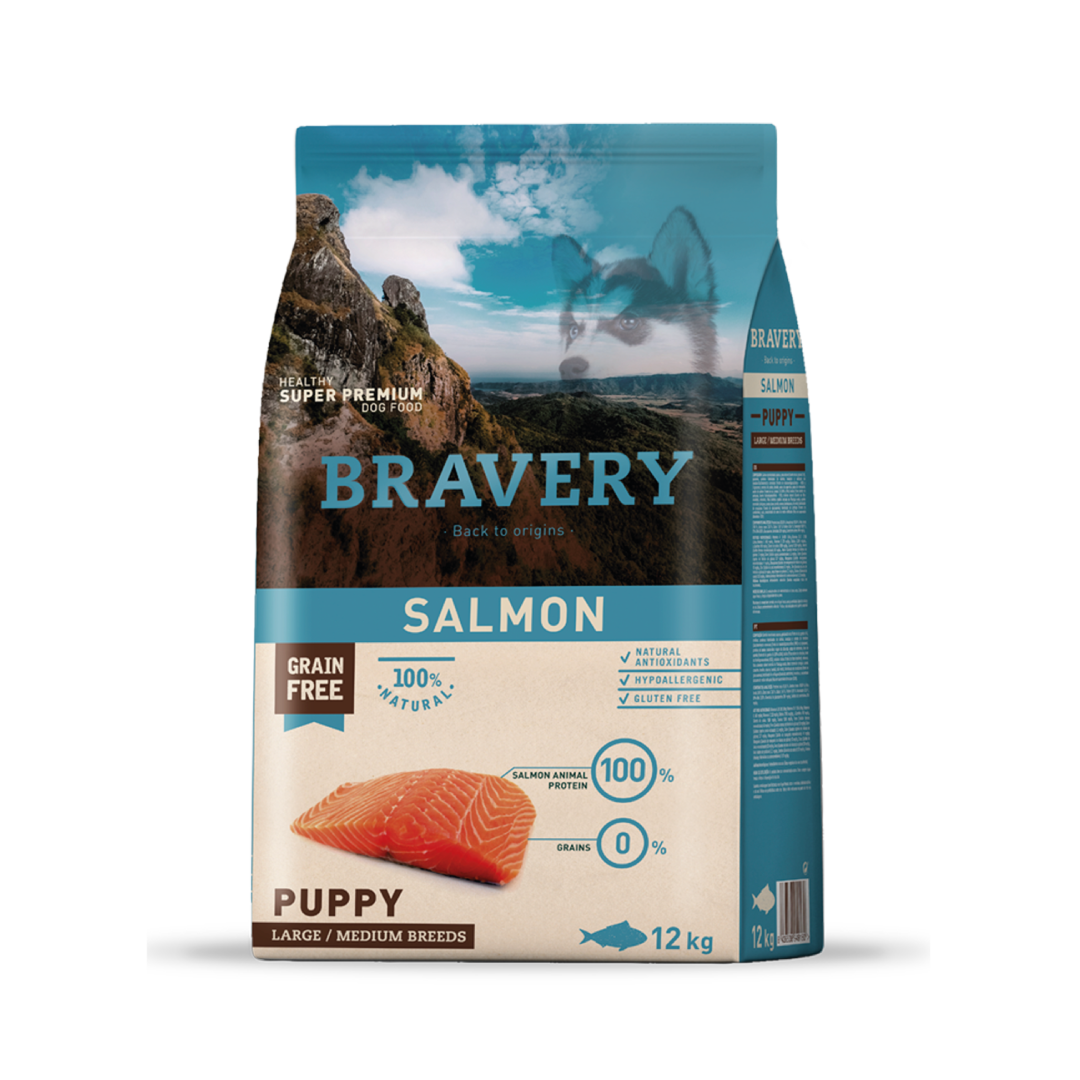BRAVERY SALMON DOG PUPPY|Perro Cachorro Raza Mediana y Grande Salmón 12 kg