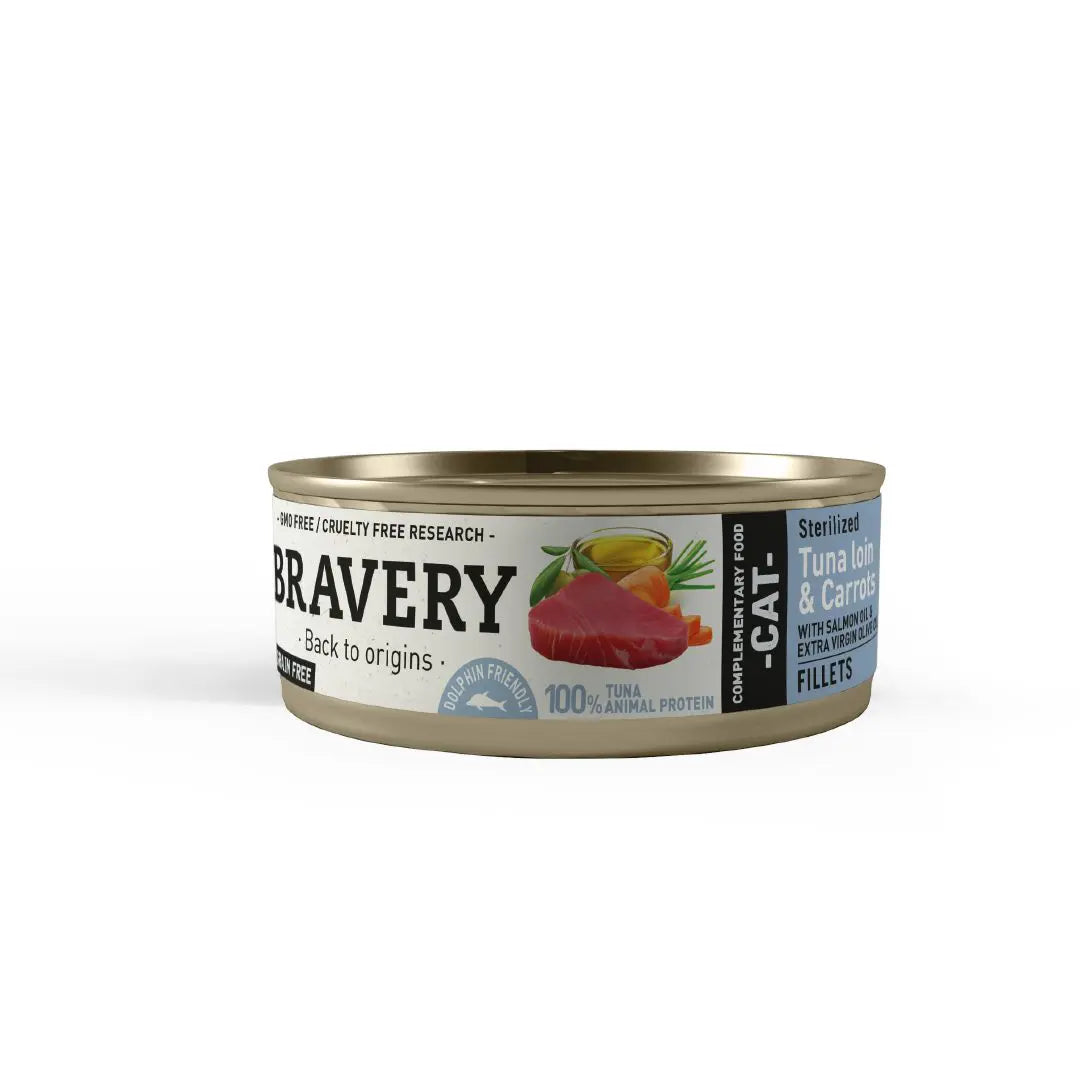 BRAVERY ATÚN Y ZANAHORIA GATO ESTERILIZADO 70 GR
