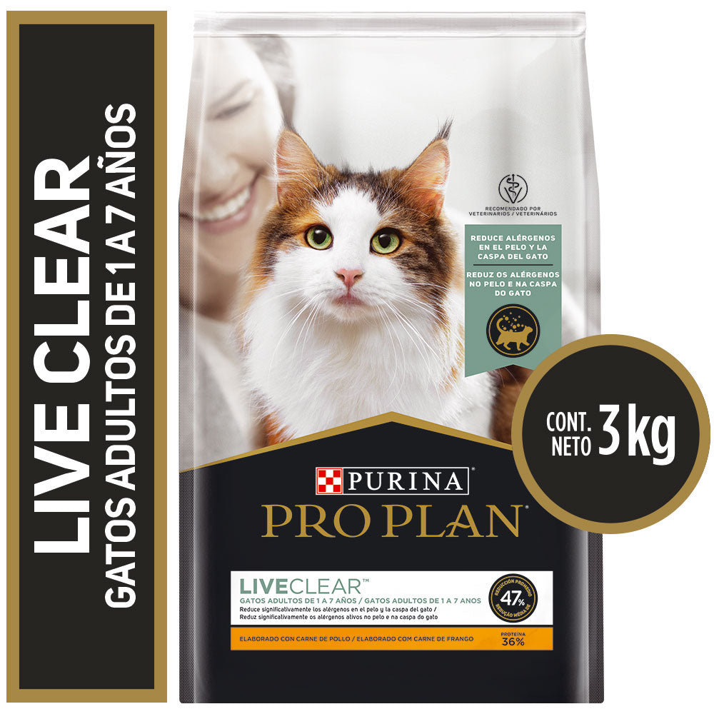 PRO PLAN LiveClear CAT 3KG