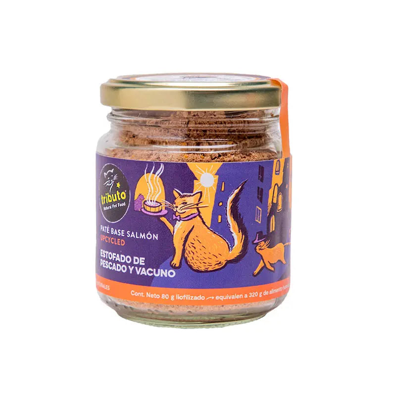 Tributo - Paté Sazonador Estofado De Pescado Y Vacuno Para Gatos
