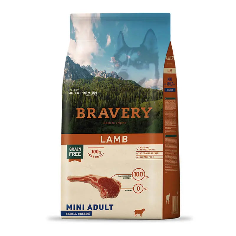 BRAVERY LAMB MINI ADULT|Perro Mini Adulto Cordero 2Kg