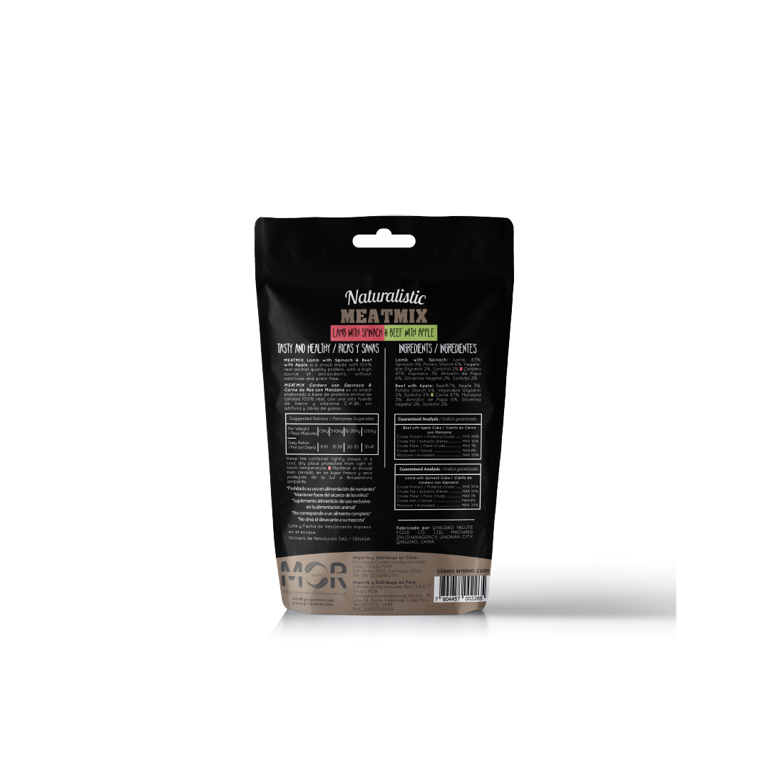 Naturalistic Meatmix Lamb With Spinach & Beef With Apple