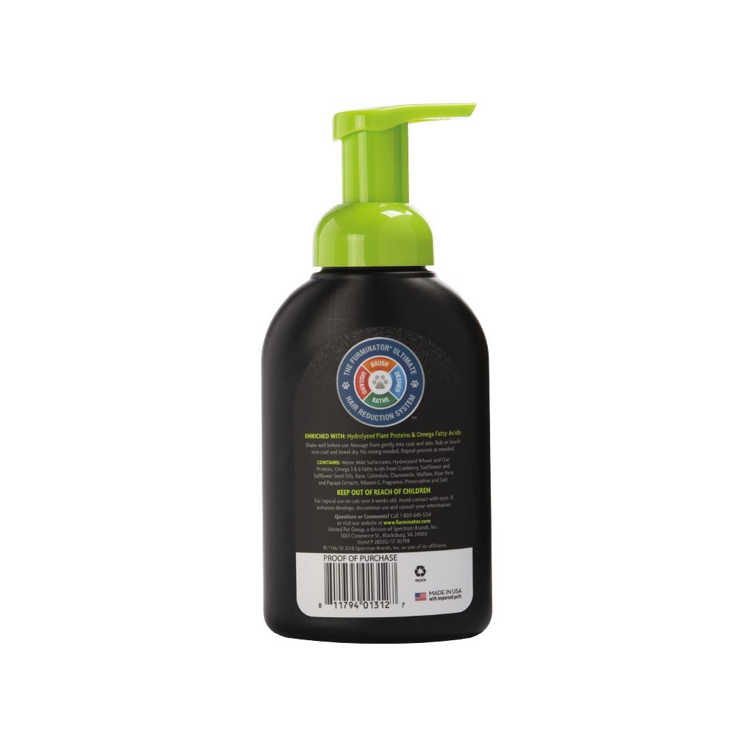 Shampoo Furminator para Gatos en Espuma Sin Enjuague 251 ml