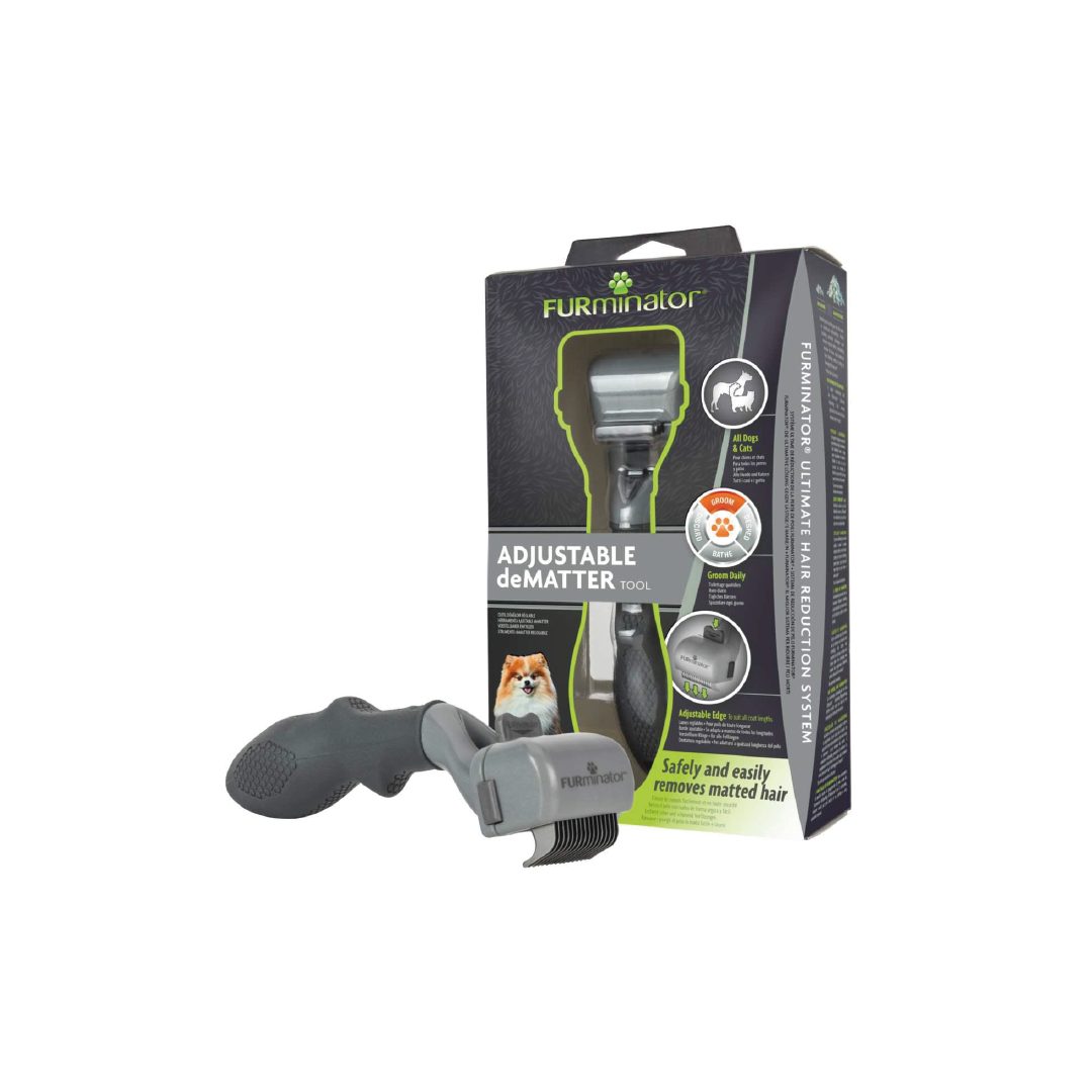 FURminator ADJUSTABLE deMatting Tool |Saca Nudo para Perros y Gatos