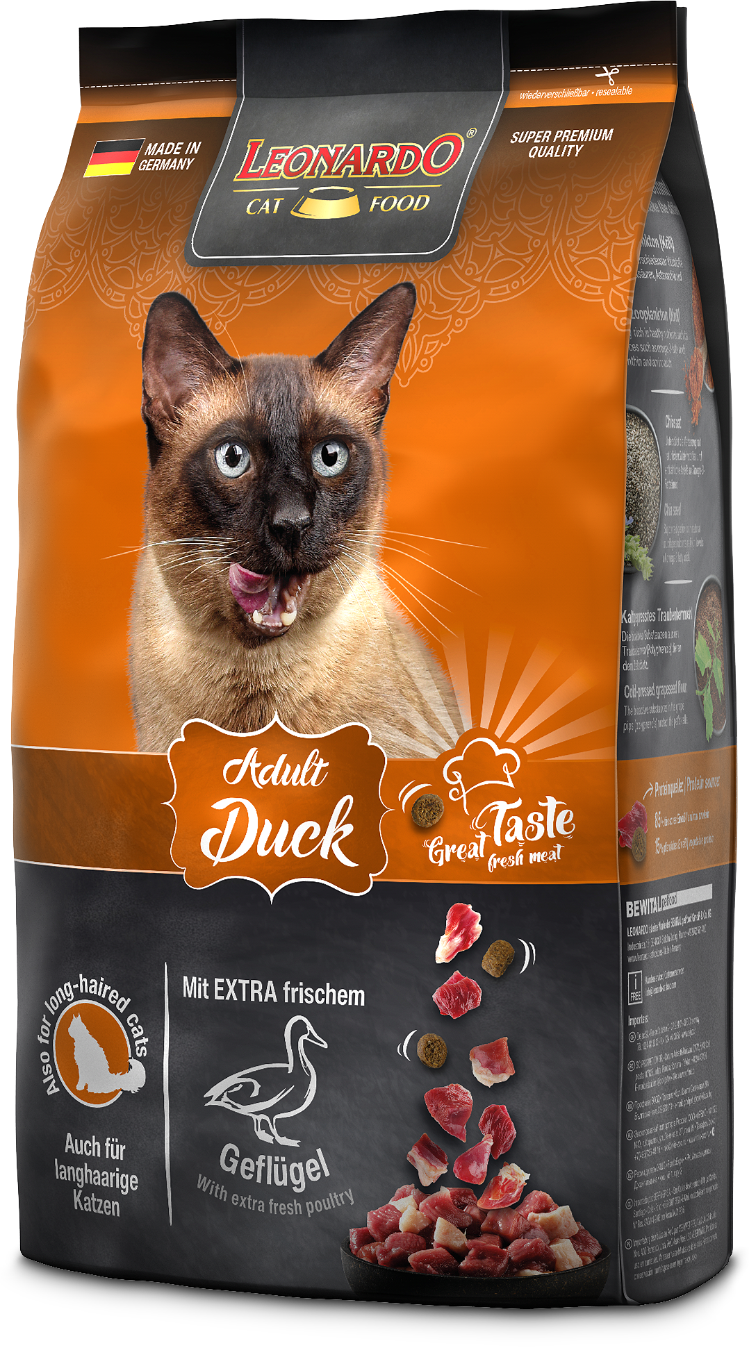 LEONARDO GATO ADULTO PATO 1,8 kg