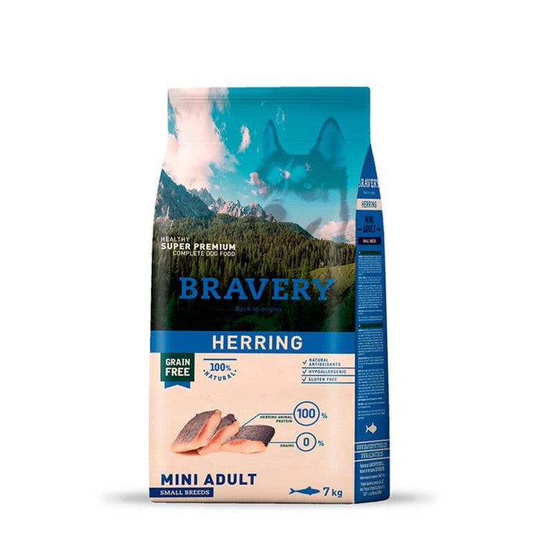 BRAVERY HERRING MINI ADULT|Perro Mini Adulto Arenque 7Kg