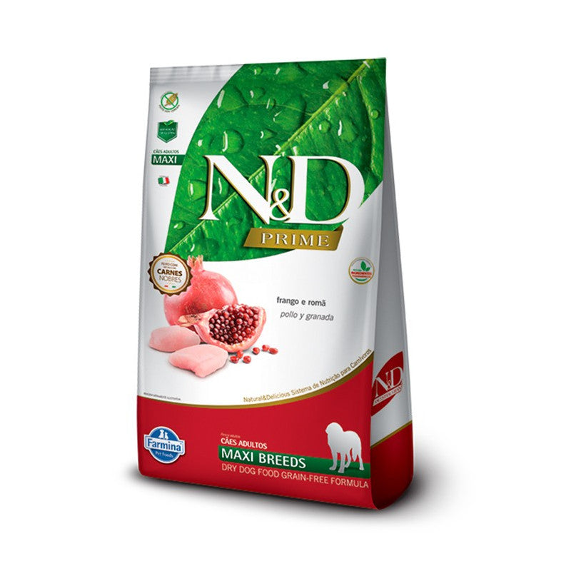 N&D PRIME PERRO ADULTO RAZA GRANDE POLLO Y GRANADA 10,1K