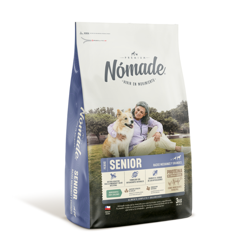Nómade Perro Senior Razas Medianas y Grandes 15 Kg