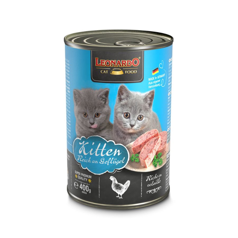 LEONARDO KITTEN LATA 400G | POLLO