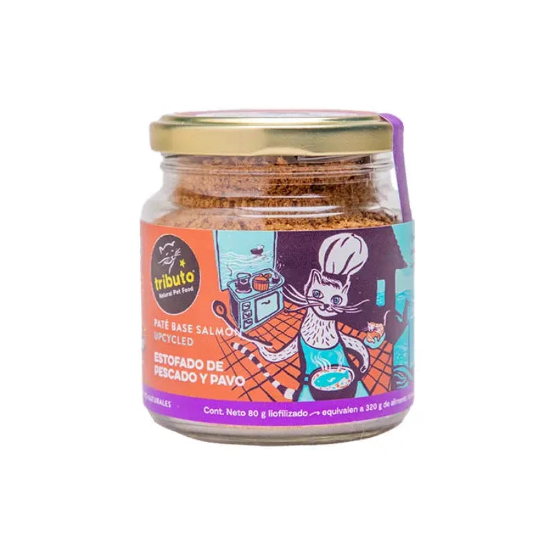 Tributo - Paté Sazonador Estofado De Pescado Y Pavo Para Gatos