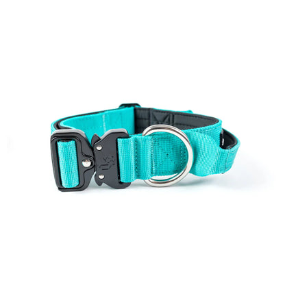 Collar Combat Turquesa 4 cm