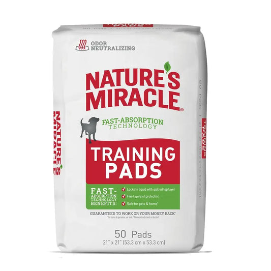 Sabanilla para Perros Training Pads Natures Miracle Sabanillas 53 x 53 cm 50 un.
