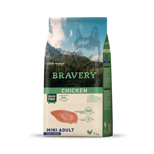 BRAVERY CHICKEN MINI ADULT|Perro Mini Adulto Pollo 7kg