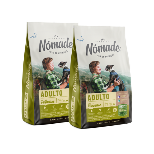 Pack Nomade Adulto Razas Pequeñas 10 kg 2 unidades