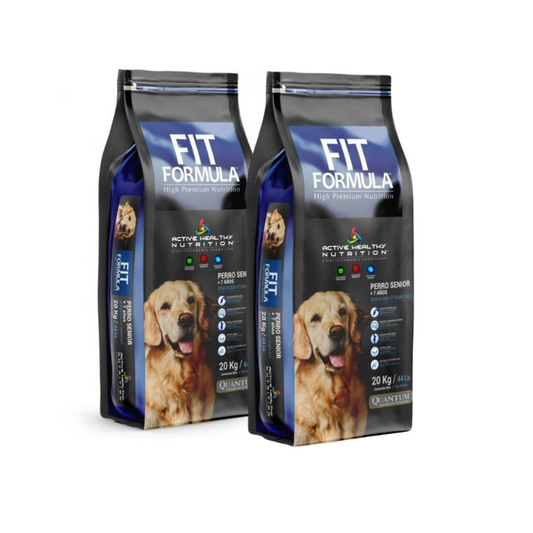 Pack Fit Formula Senior Adulto Razas Medianas y Grandes 20 kg 2 Unidades