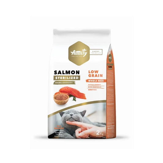 AMITY ADULT CAT SALMON STERILIZED| GATO ADULTO ESTERILIZADO  2 KG