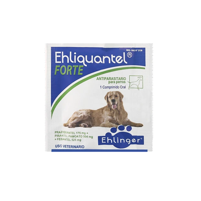 EHLIQUANTEL FORTE ANTIPARASITARIO INTERNO PERROS 1 COMPRIMIDO