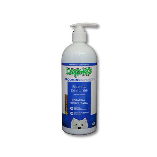 TopK9 - Grooming Advanced Shampoo Blanco Brillante Keratina Hidrolizada 500 ml