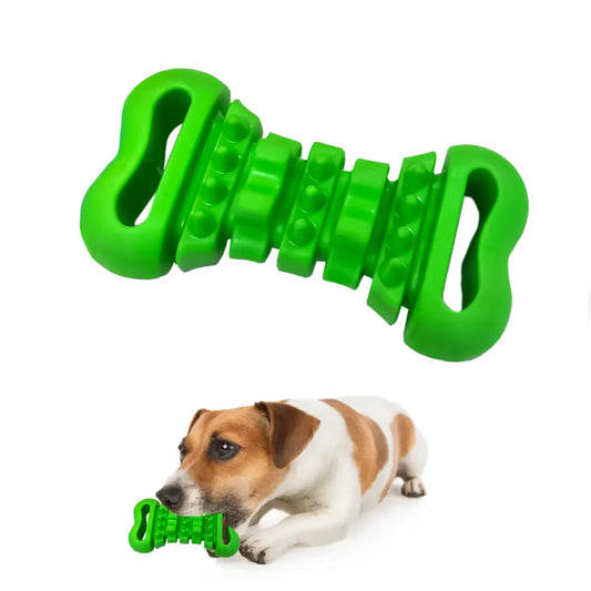 Juguete Hueso Mordedor Perro Verde