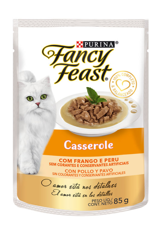 FANCY FEAST CASSEROLE POLLO Y PAVO