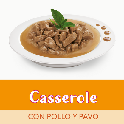 FANCY FEAST CASSEROLE POLLO Y PAVO