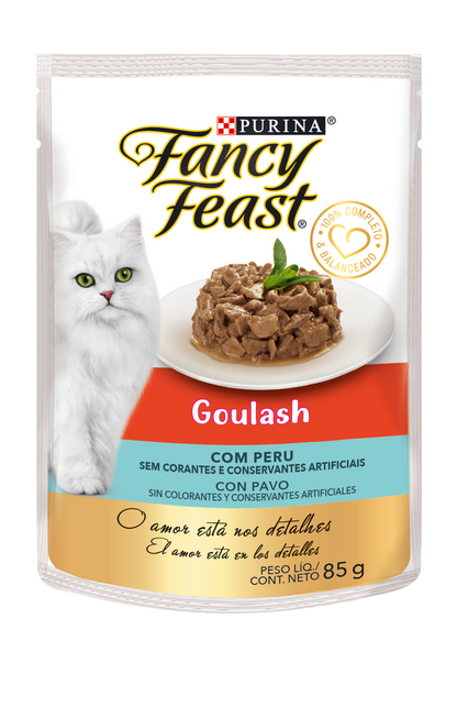 FANCY FEAST GOULASH CON PAVO