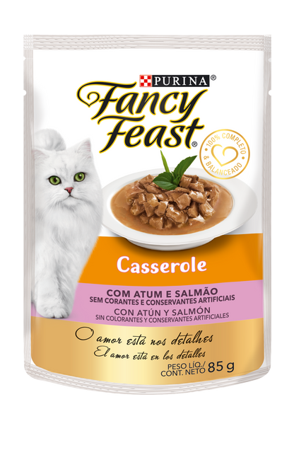 FANCY FEAST CASSEROLE ATÚN Y SALMÓN