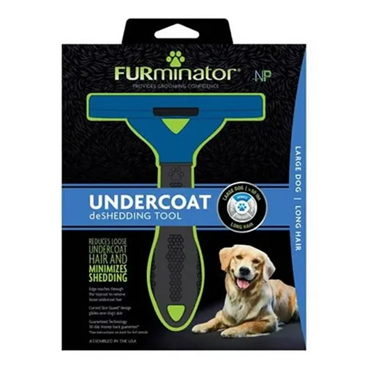 FURminator LONG HAIR FOR DOG, L| Cepillo para Perros Pelo Largo Talla L