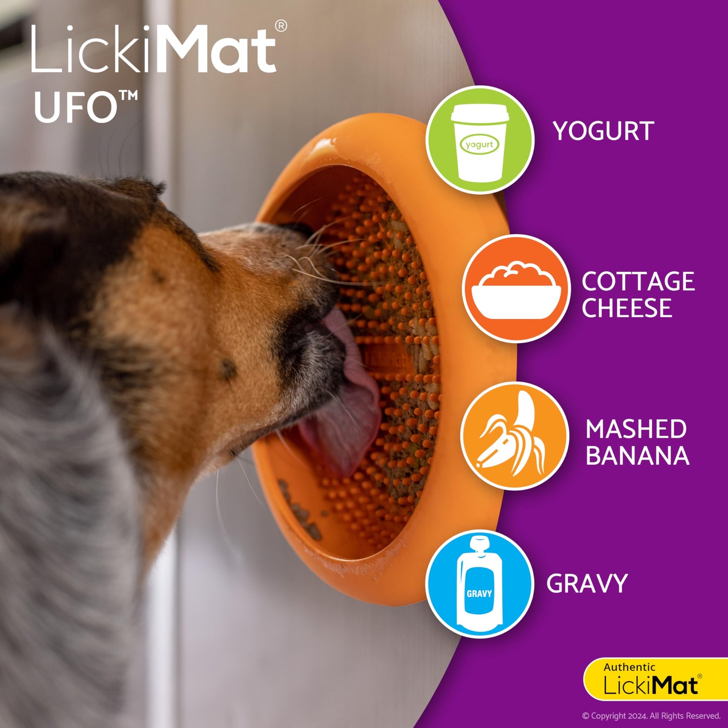 LickiMat UFO FOR DOG|Plato Calmante y Estimulante para Perros