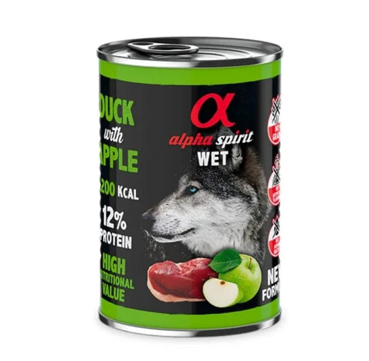 Alpha Spirit Alimento Húmedo Pato con Manzana 400 gr