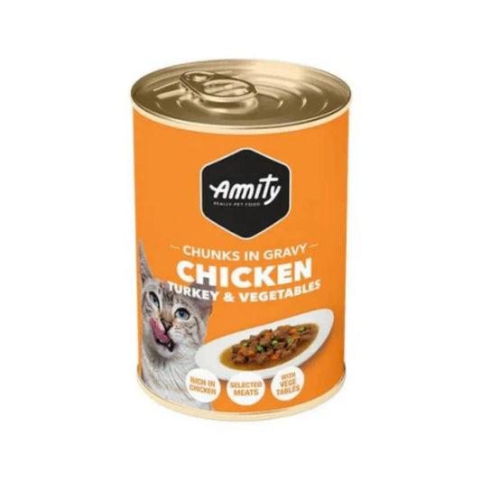 Amity Gato Chunks Chicken & Vegetable lata 415 Gr