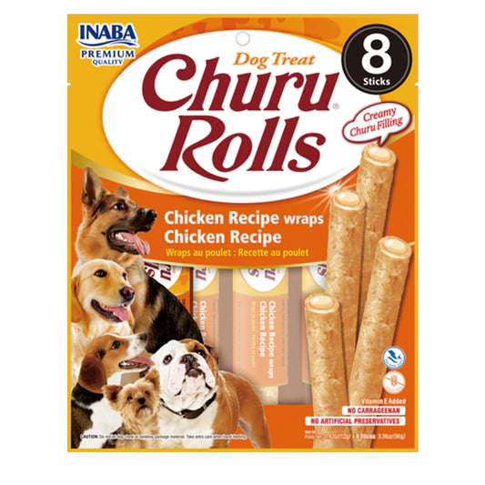 CHURU ROLLS PERRO POLLO WRAPS 96 GR