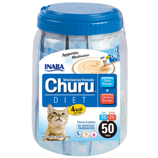 Inaba Churu Gato Tarro Diet Atun y Pollo 50 u