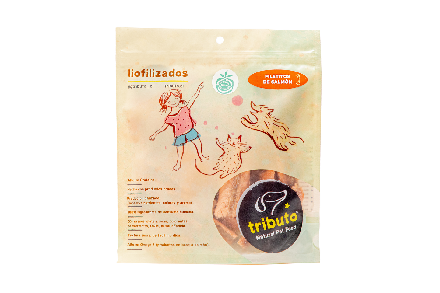Tributo Snack Crudo Filetitos de Salmón (100g)