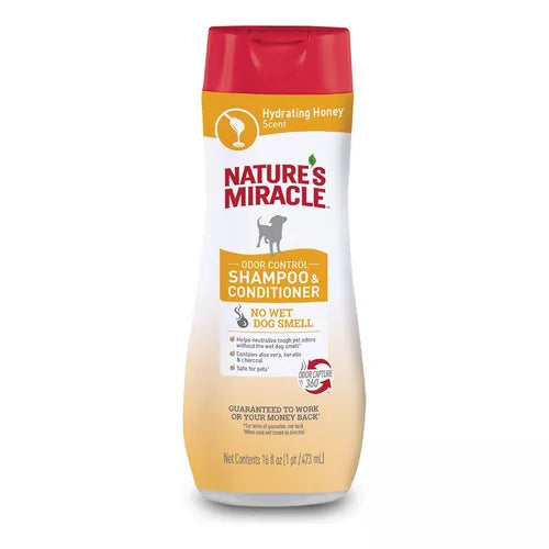 NATURE´S MIRACLE SHAMPOO Y ACONDICIONADOR MIEL 473 ML