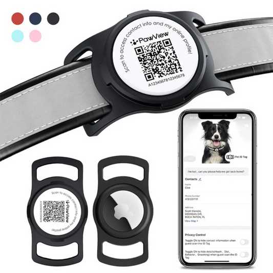 Placa de Identificación Inteligente para Mascotas - Sujetador de AirTag
