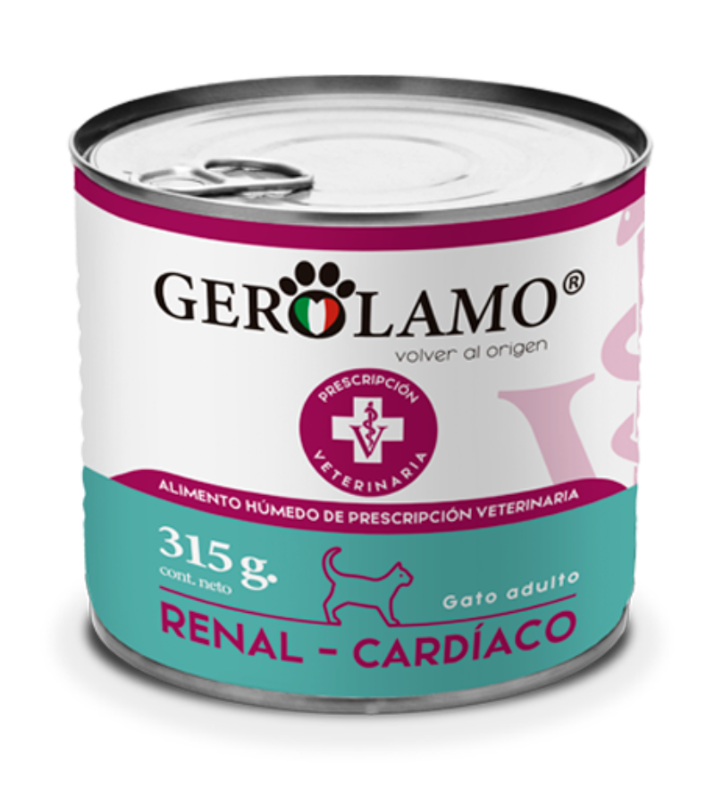 GEROLAMO GATO RENAL – CARDIACO LATA 315 gr