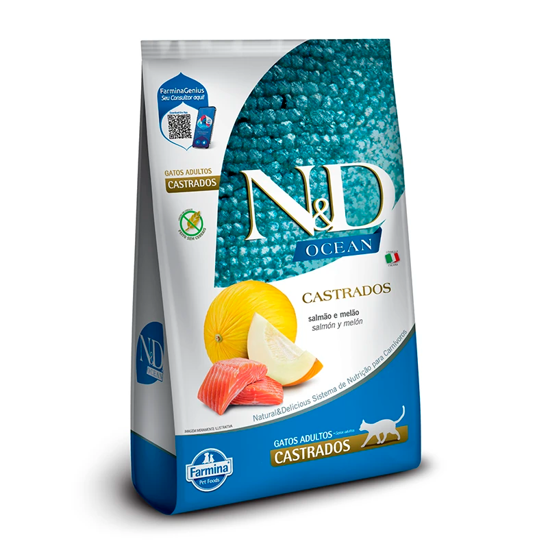 N&D Felino Ocean Adulto Castrado Salmón 7,5 kg