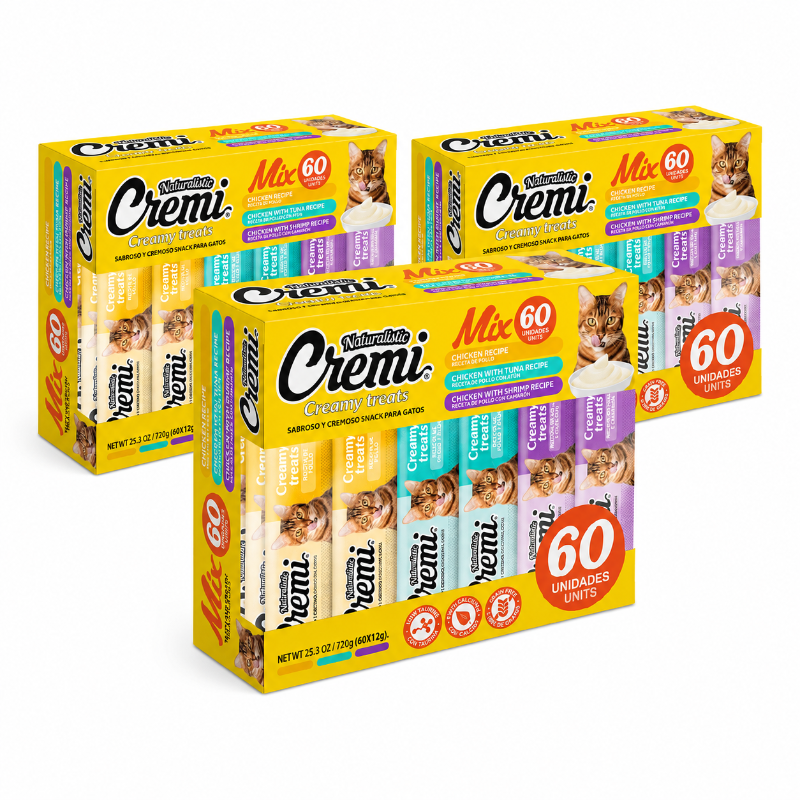 Pack 3x2 Naturalistic Cremi Box Chicken Mix 60