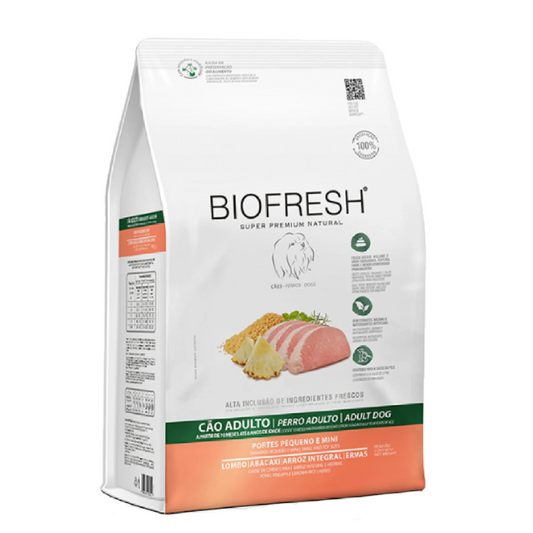 BIOFRESH PERROS ADULTOS RAZAS PEQUEÑAS Y MINI - LOMO DE CERDO & PIÑA 10,1 KG