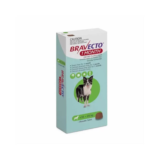 BRAVECTO PERRO ANTIPARASITARIO 1M 10-20 KG