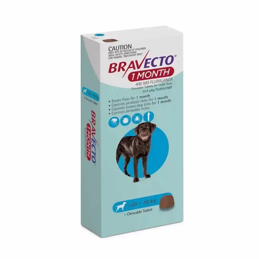 BRAVECTO PERRO ANTIPARASITARIO 1 M 20-40 KG