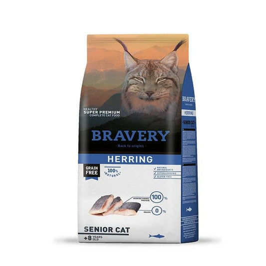 BRAVERY SENIOR CAT HERRING 2 KG| Gato Senior Arenque 2kg