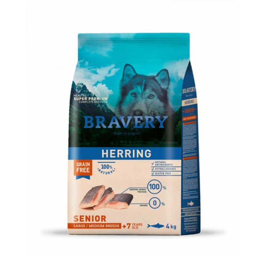 BRAVERY DOG HERRING SENIOR 4 kg|Perro Senior Arenque 4 kg