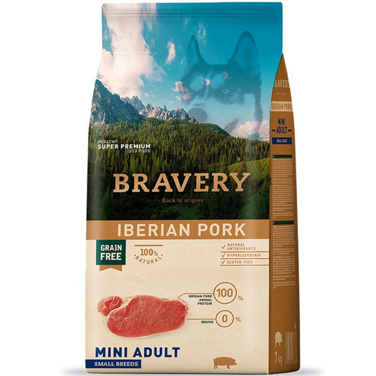 BRAVERY IBERIAN PORK MINI ADULT|Perro Mini Adulto Cerdo Ibérico 7 kg