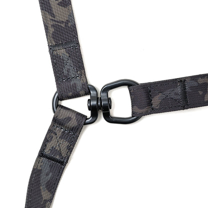 Correa para Dos Perros - Black Camouflage