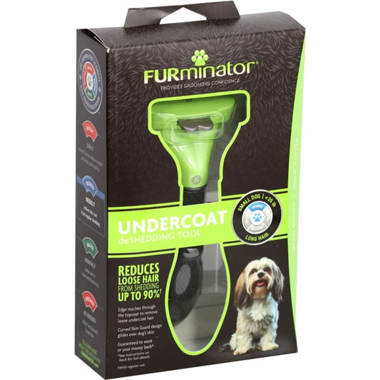 FURminator LONG HAIR deShedding Tools FOR DOG, SM|Cepillo para Perros Pelo Largo Talla S