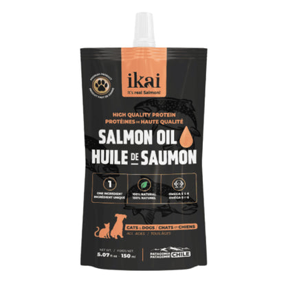 Ikai Salmon Oil Omega 3 y 6 para perros y gatos 150 ml