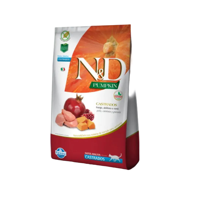 N&D Pumpkin Felino Pollo Granada & Calabaza Castrados 7,5 kg